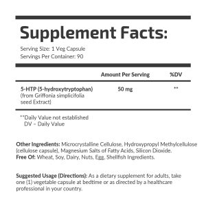 Вигляд банки 5-HTP 50 mg Fuel Up під кутом, деталі.