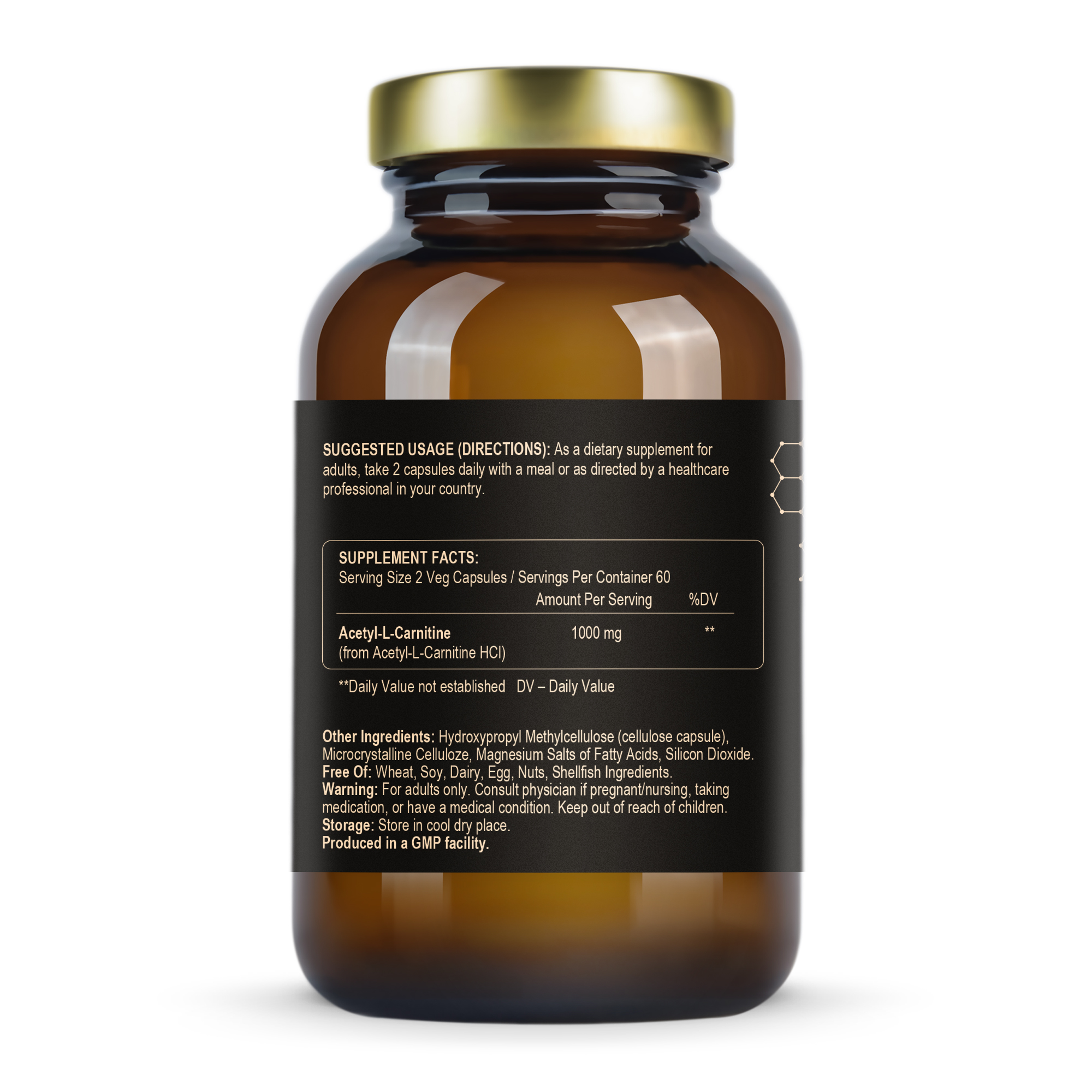 Спосіб застосування та рекомендації Acetyl L-Carnitine 500 mg