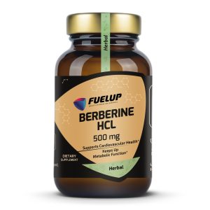 Fuel Up Berberine HCl 500 mg 60 капсул, фронтальний вид банки