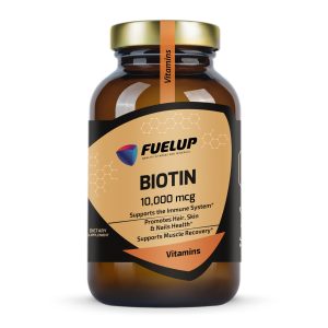 Fuel Up Biotin 10000 mcg 120 капсул велика упаковка, вигляд спереду
