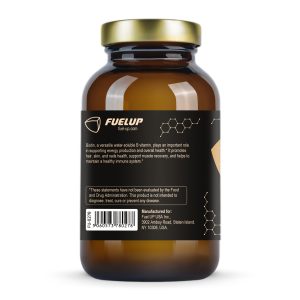 Склад порції Biotin 1000 mcg Fuel Up 120 vegcaps на банці