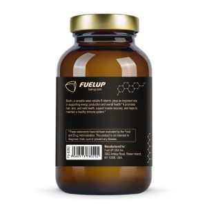 Склад біотину Fuel Up 5000 mcg 120 vegcaps на упаковці