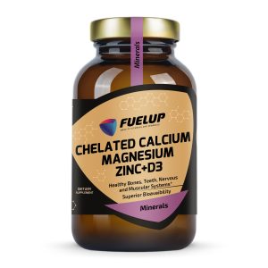 Fuel Up Chelated Calcium Magnesium Zinc D3 90 таблеток, вид спереду