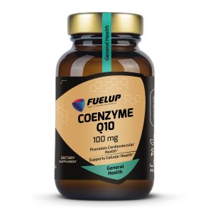 Fuel Up Coenzyme Q10 100 mg 100 капсул, вигляд банки спереду