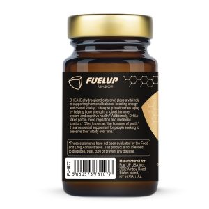 Склад однієї порції DHEA 25 mg Fuel Up на етикетці