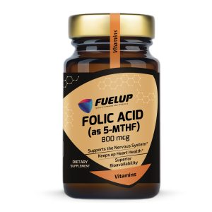 Fuel Up Folic Acid (5-MTHF) 800 mcg 120 таблеток, фронтальний вид