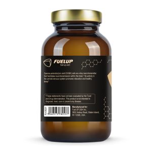 Склад порції GABA 500 mg Fuel Up 100 vegcaps на етикетці
