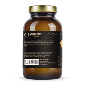 Склад ГАМК (GABA) 750 mg Fuel Up 100 vegcaps на етикетці