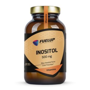 Fuel Up Inositol 500 mg 90 капсул, фронтальна сторона банки