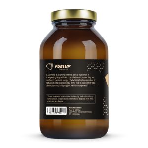 Детальний склад L-Carnitine 500 mg Fuel Up на етикетці