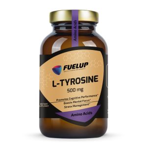 Fuel Up L-Tyrosine 500 mg 120 капсул, вигляд спереду