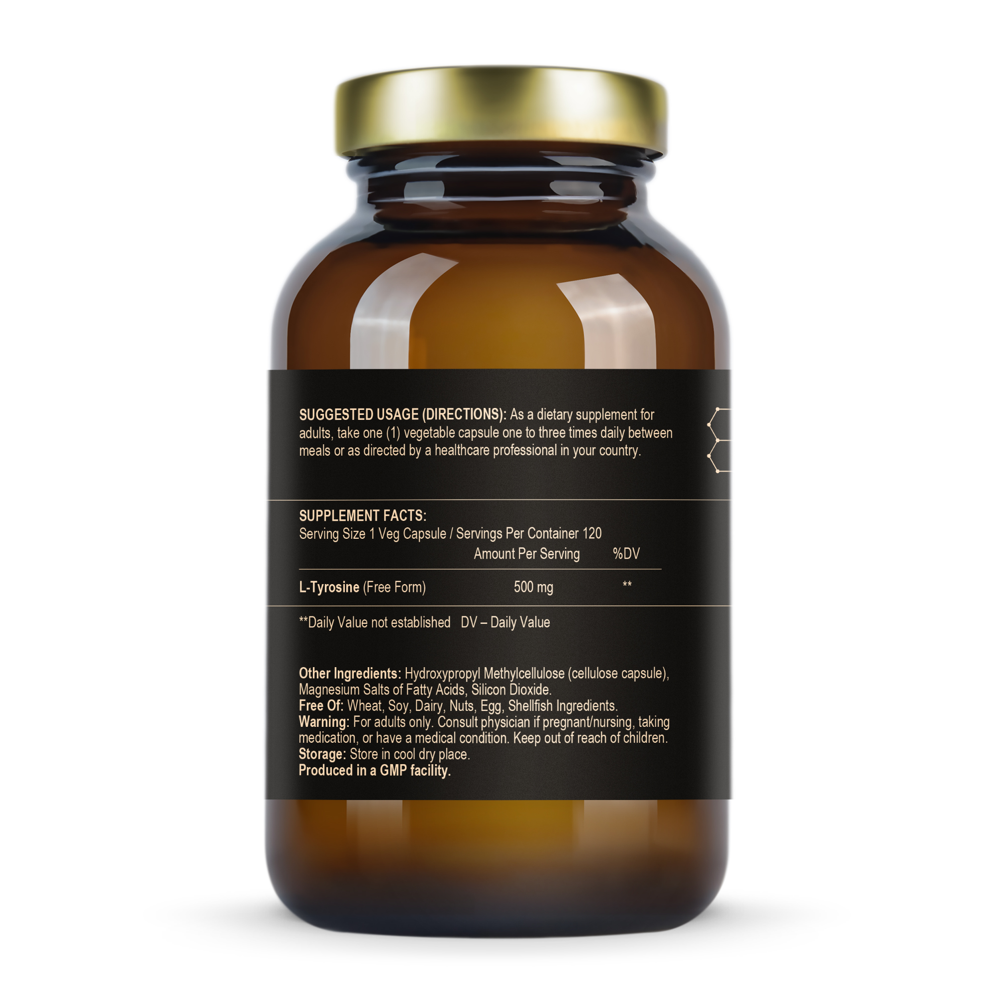 Переваги та спосіб прийому Fuel Up L-Tyrosine 500 mg 120 vegcaps
