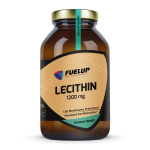 Fuel Up Lecithin 1200 mg 180 капсул, фронтальна сторона банки