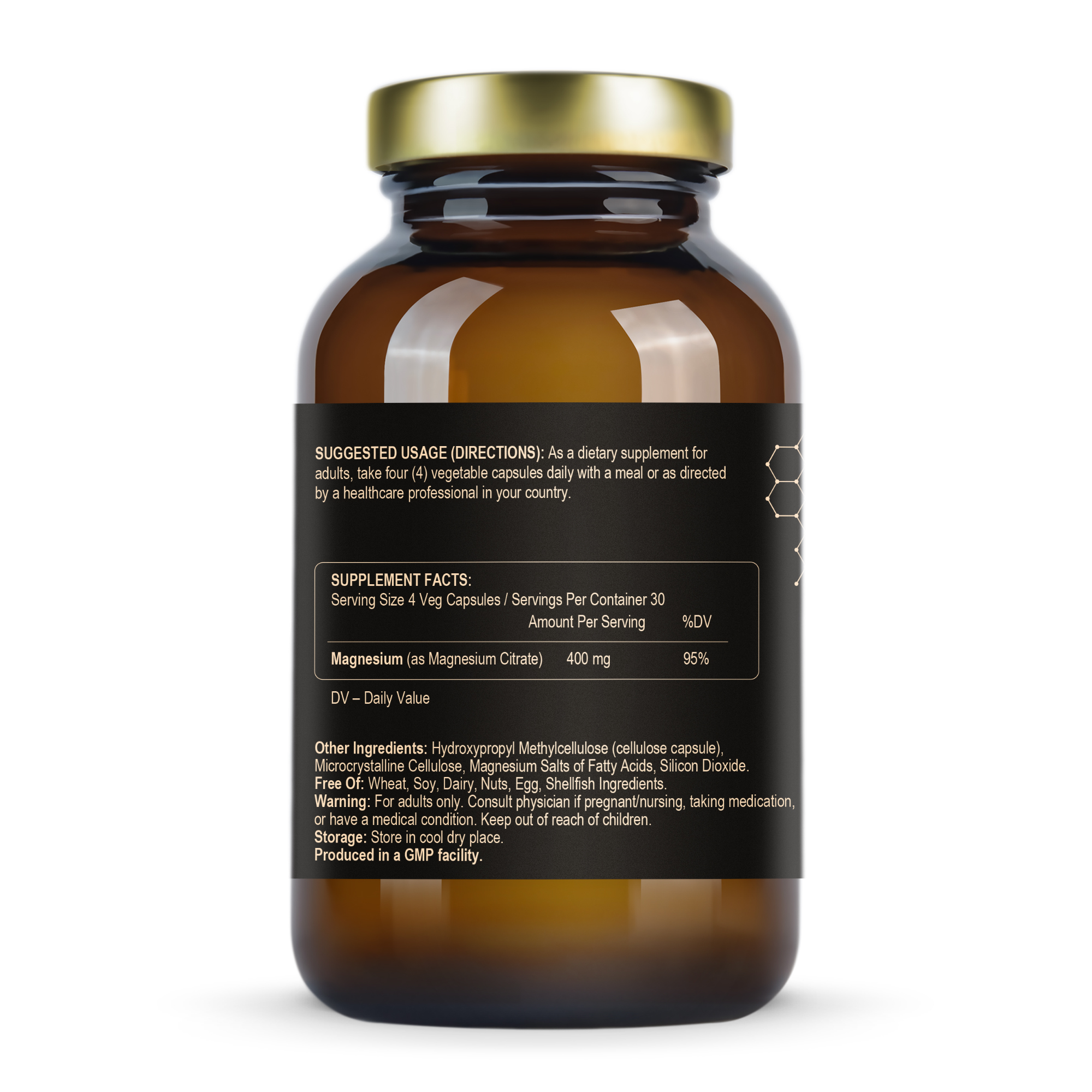 Як приймати цитрат магнію Fuel Up 100 mg, опис на банці