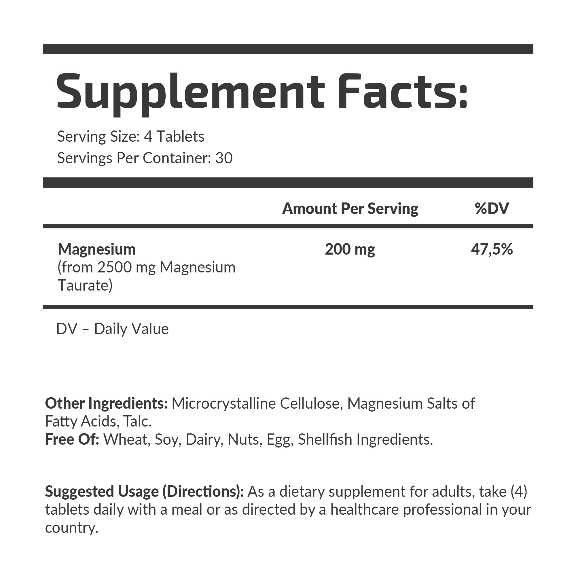 Банка Magnesium Taurate 50 mg Fuel Up 120 tabs, вигляд збоку.