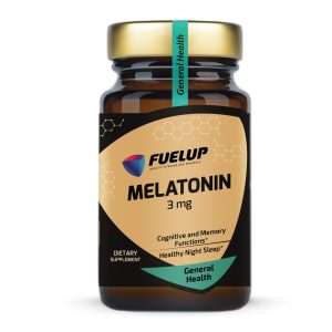 Fuel Up Melatonin 3 mg 60 таблеток, основний вигляд спереду