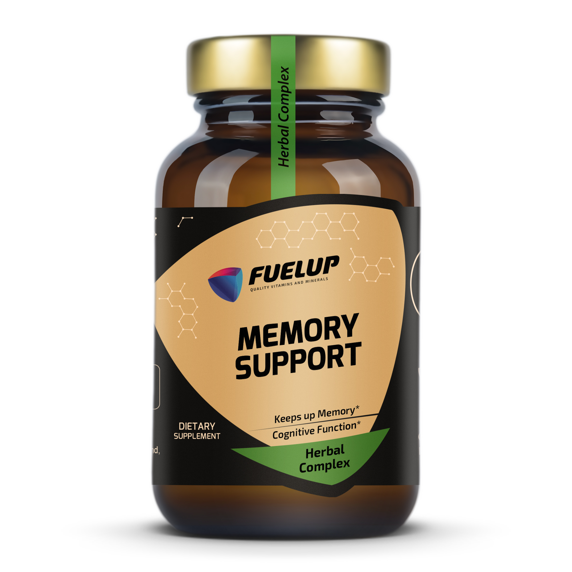 Fuel Up Memory Support 60 капсул для пам'яті, вигляд спереду