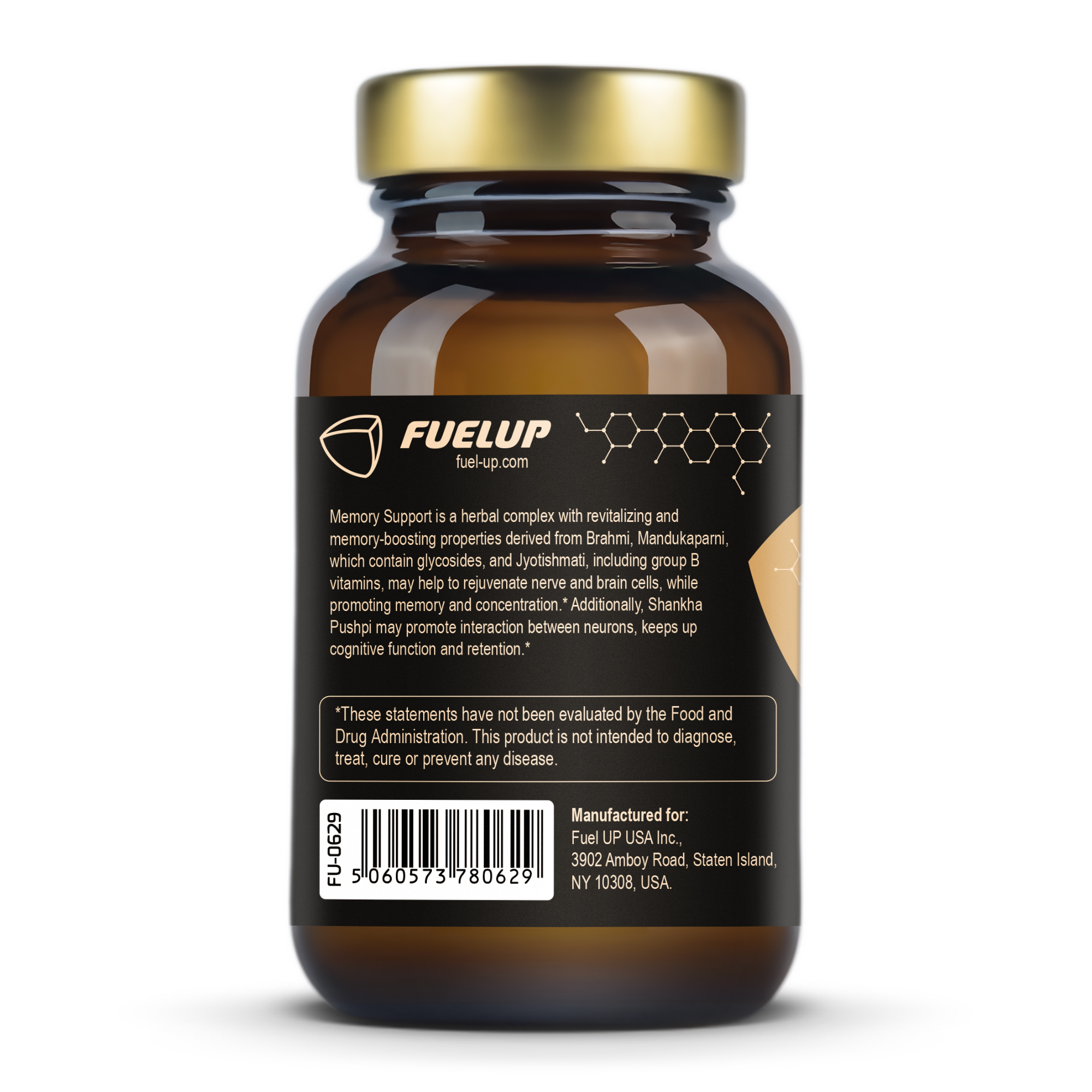 Склад комплексу Memory Support Fuel Up на етикетці
