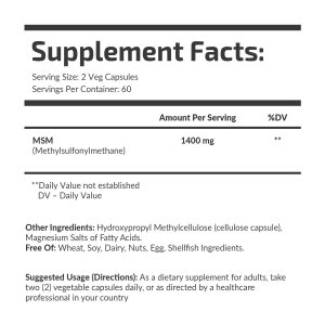 Банка MSM 700 mg Fuel Up 120 шт, вигляд під кутом.