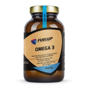 Fuel Up Omega 3 TG 1000 mg 90 капсул, фронтальний вигляд упаковки