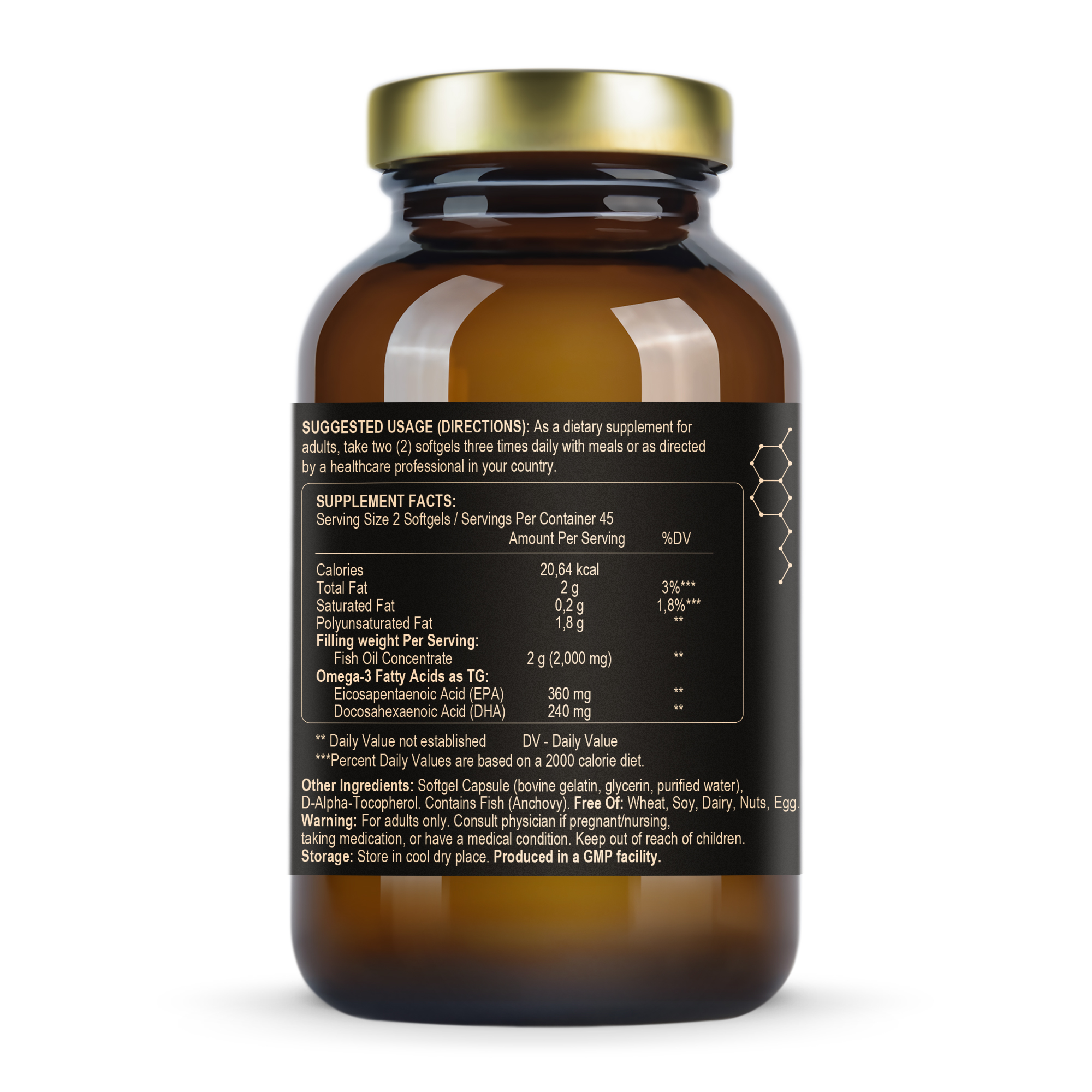 Інструкція та дозування Fuel Up Omega 3 TG 1000 mg 90 softgels