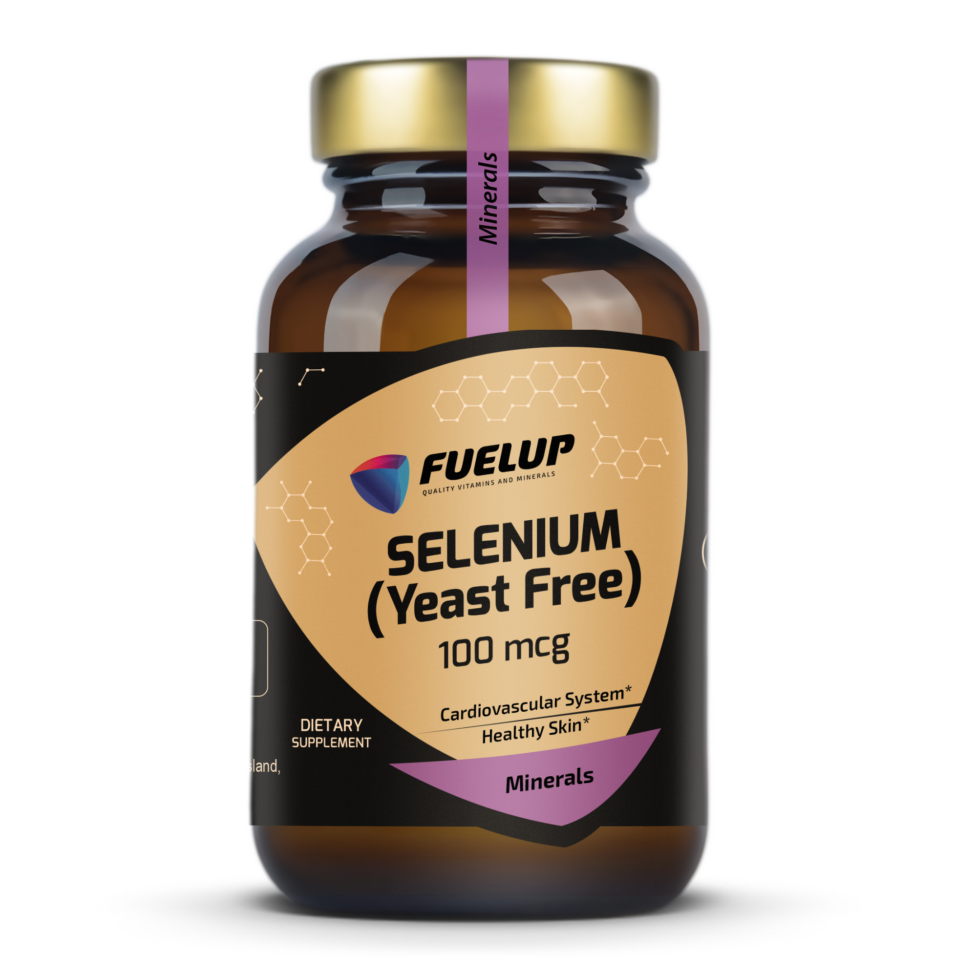 Fuel Up Selenium Yeast Free 100 mcg 250 таблеток, спереду
