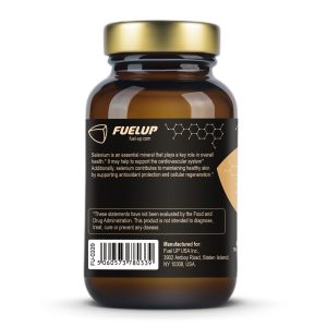 Склад селену без дріжджів Fuel Up 200 mcg на етикетці