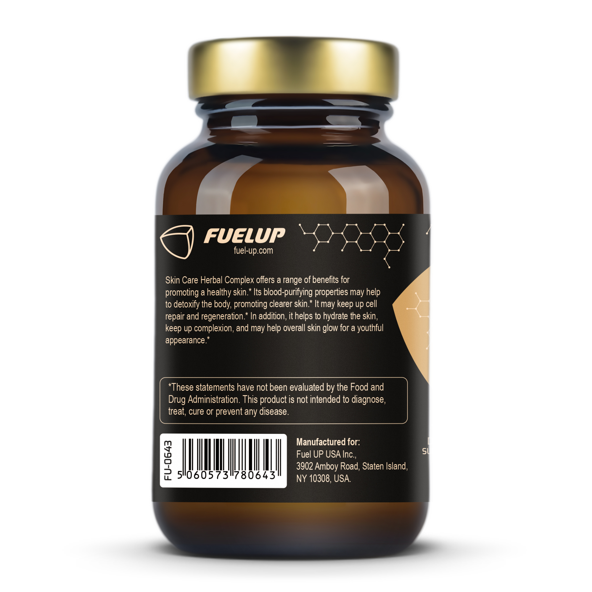 Склад вітамінів для шкіри Skin Care Fuel Up на етикетці