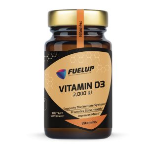 Fuel Up Vitamin D3 2000 IU 120 вегетаріанських капсул, спереду