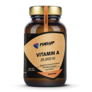 Fuel Up Vitamin A 25000 IU 100 капсул вітамін А, вигляд спереду