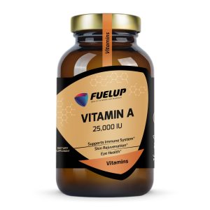 Fuel Up Vitamin A 25000 IU 250 капсул велика банка, спереду