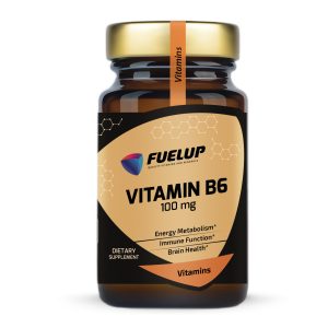 Fuel Up Vitamin B6 100 mg 100 таблеток, фронтальний вигляд