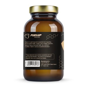Склад Vitamin C 500 mg Fuel Up на етикетці 90 vegcaps