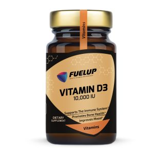 Fuel Up Vitamin D3 10000 IU 120 капсул, фронтальна сторона упаковки