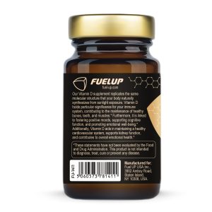 Склад Vitamin D3 10000 IU Fuel Up 60 softgels на банці
