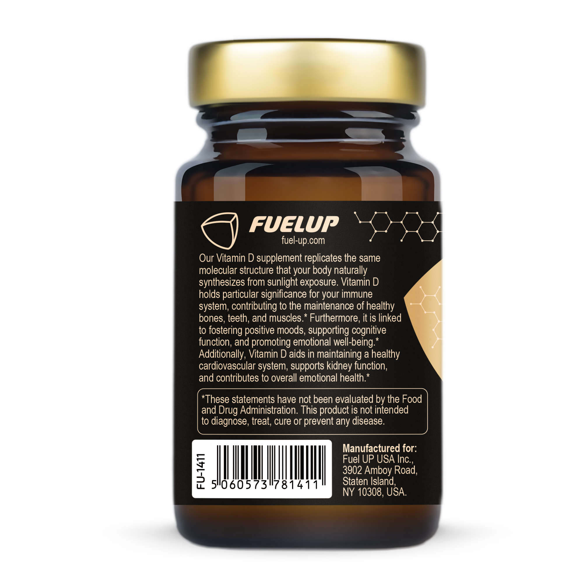 Склад Vitamin D3 10000 IU Fuel Up 60 softgels на банці