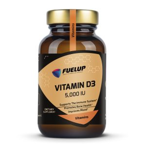 Fuel Up Vitamin D3 5000 IU 240 капсул, вигляд банки спереду