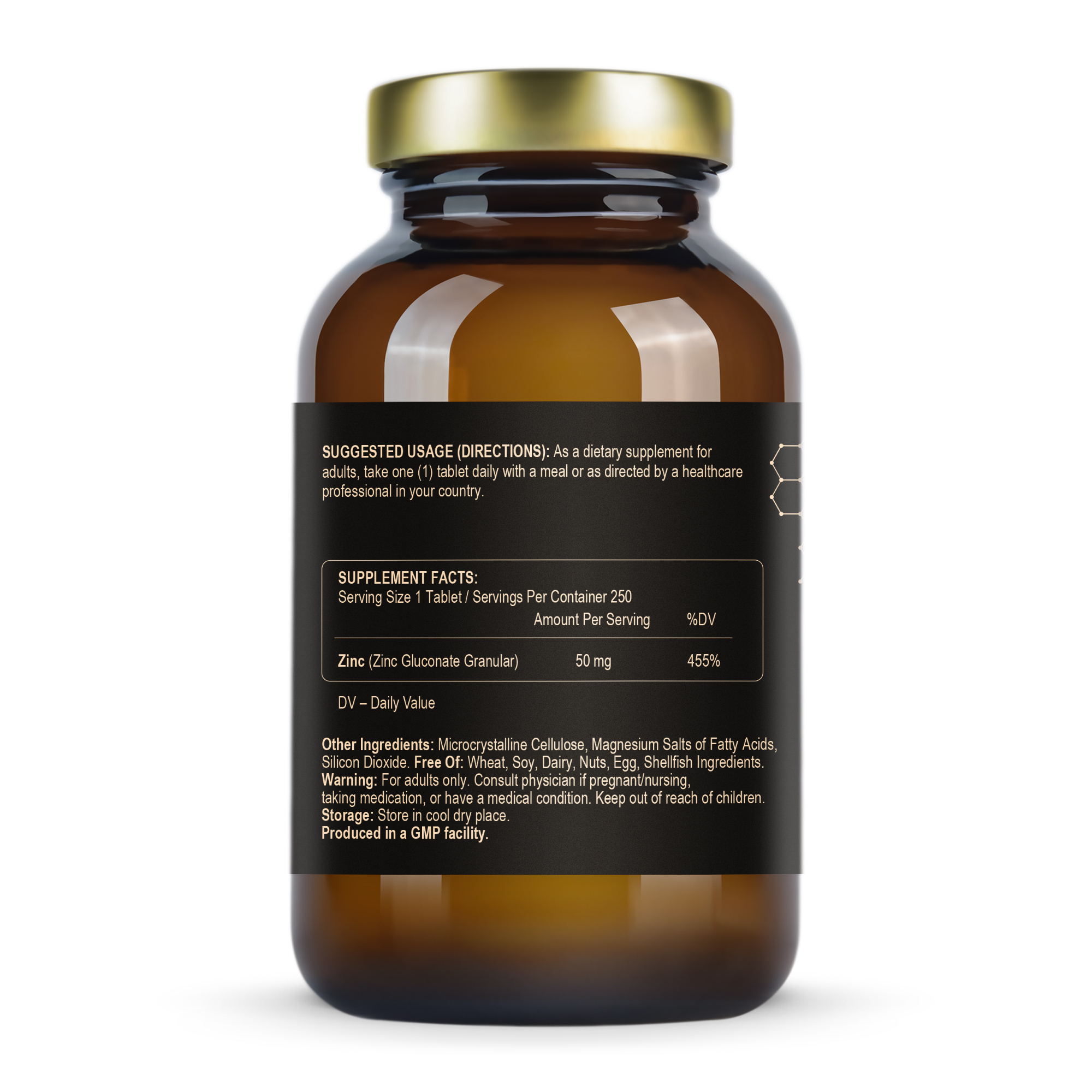 Інструкція та дозування Zinc Gluconate 50 mg Fuel Up 250 шт