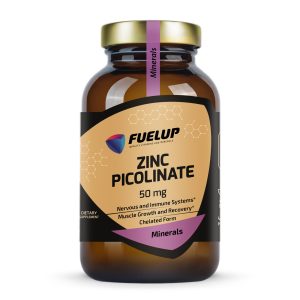 Fuel Up Zinc Picolinate 50 mg 120 капсул, вигляд спереду