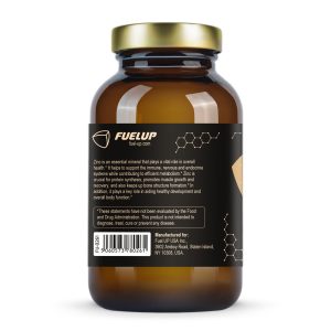 Склад піколінату цинку Fuel Up 50 mg на упаковці 120 vegcaps