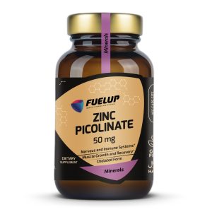 Fuel Up Zinc Picolinate 50 mg 60 капсул піколінат цинку, спереду