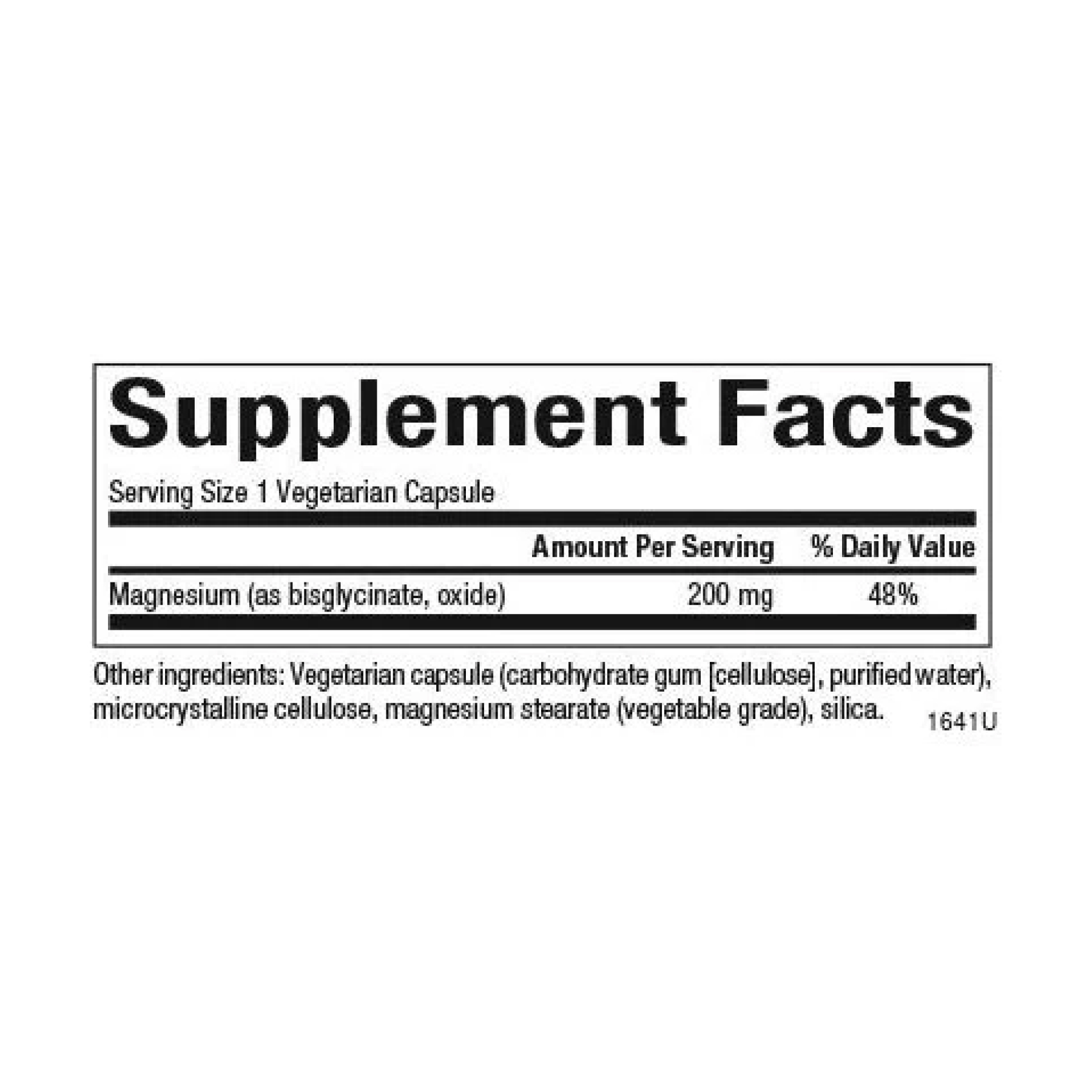 Magnesium Bisglycinate 200mg - 120 vcaps фото2