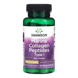 Marine Collagen Peptides Type I Featuring Morikol 500mg - 60 vcaps фото1