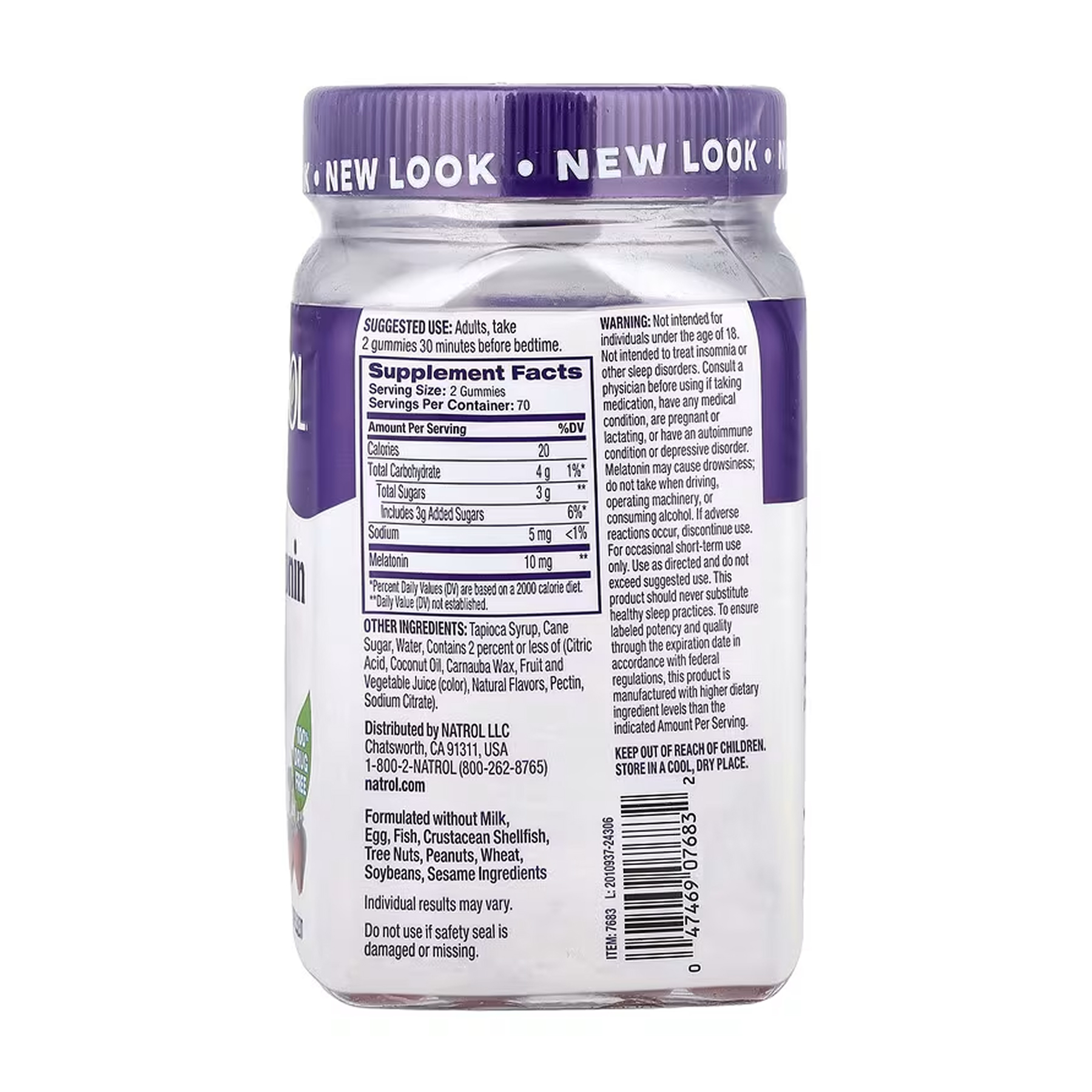 Melatonin 10mg - 140 gummies фото2