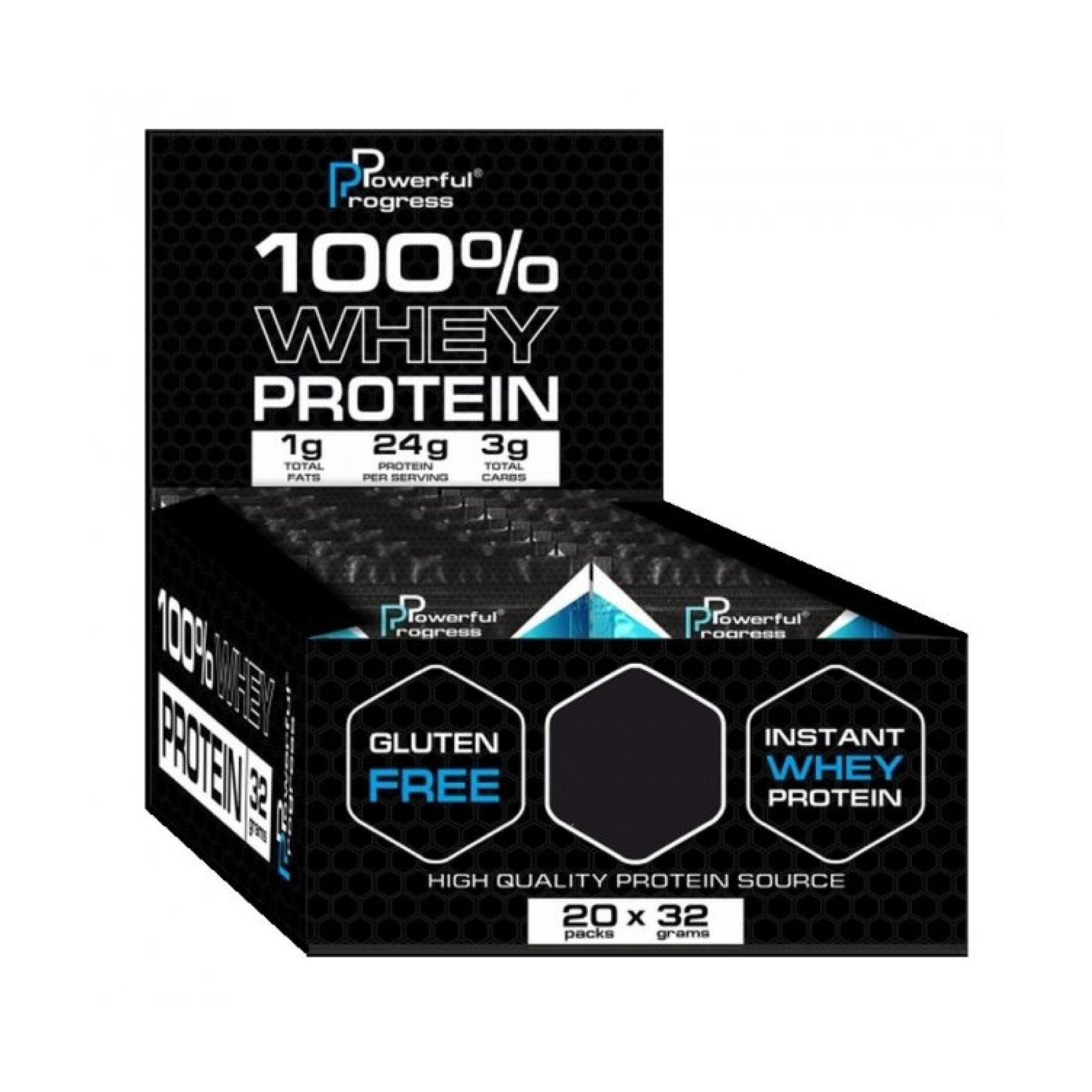 100% Whey Protein Instant MEGA BOX - 20x32g Chocolate фото1