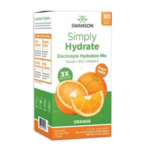 Simply Hydrate Electrolyte Hydration Mix - 30 packs Orange фото1