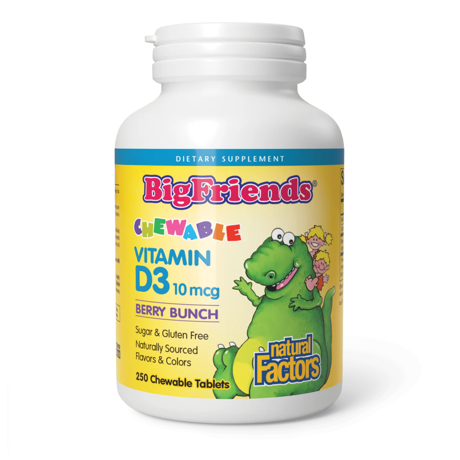 Vitamin D3 10 mcg (400 IU) - 250 tabs Berry Bunch фото1