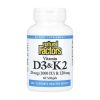Vitamin D3 & K2 25 mcg (1000 IU) & 120 mcg - 60 softgels фото1