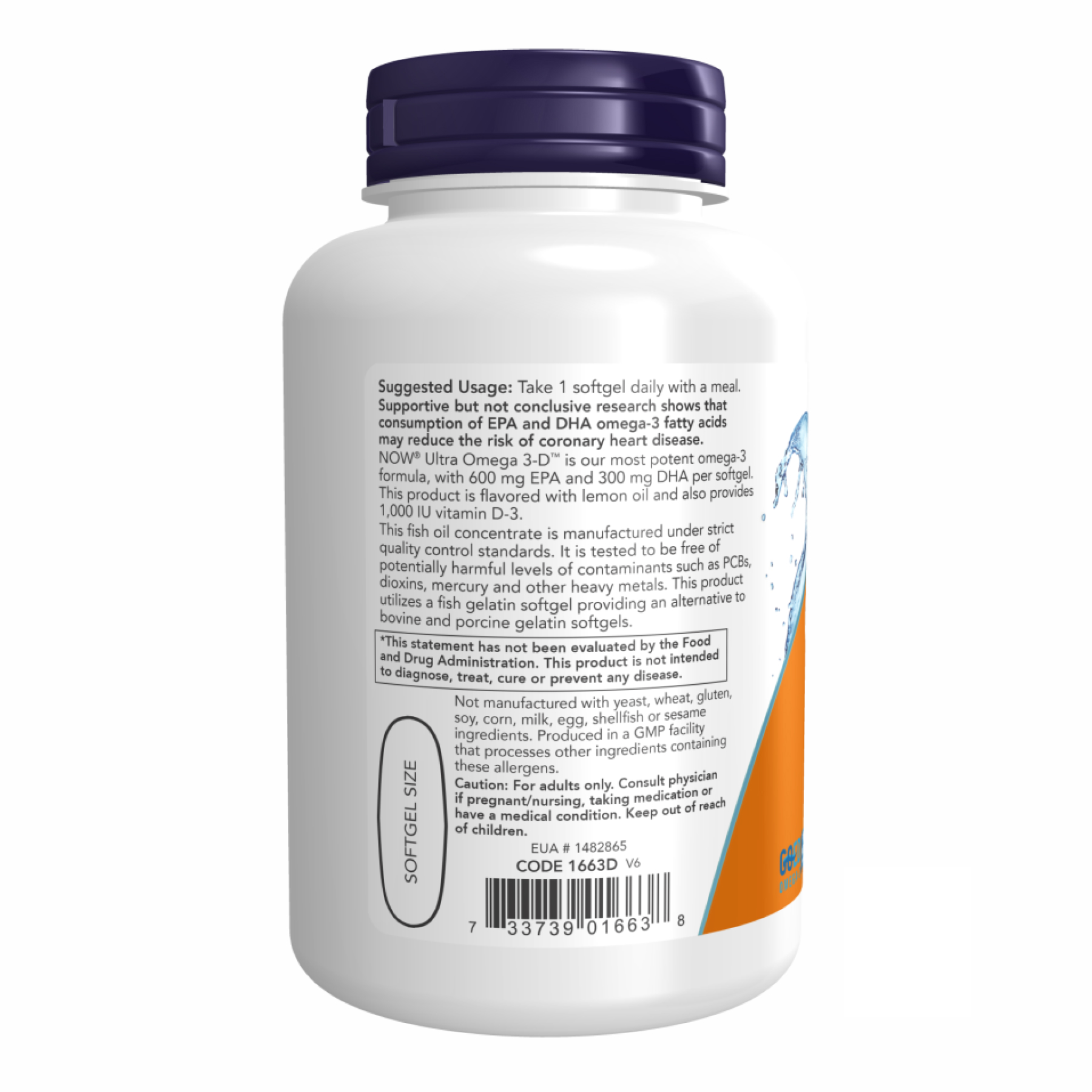 Ultra Omega 3-D Softgels - 90 softgels фото3